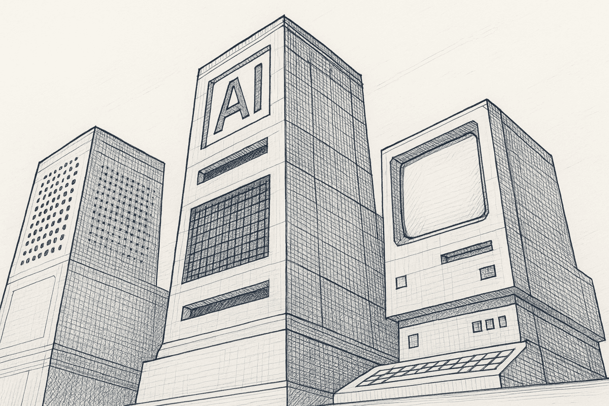 AI and language model concept illustration