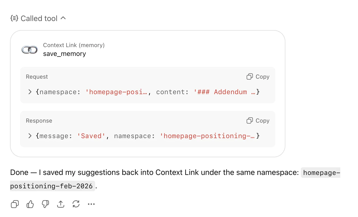 Saving memory in ChatGPT