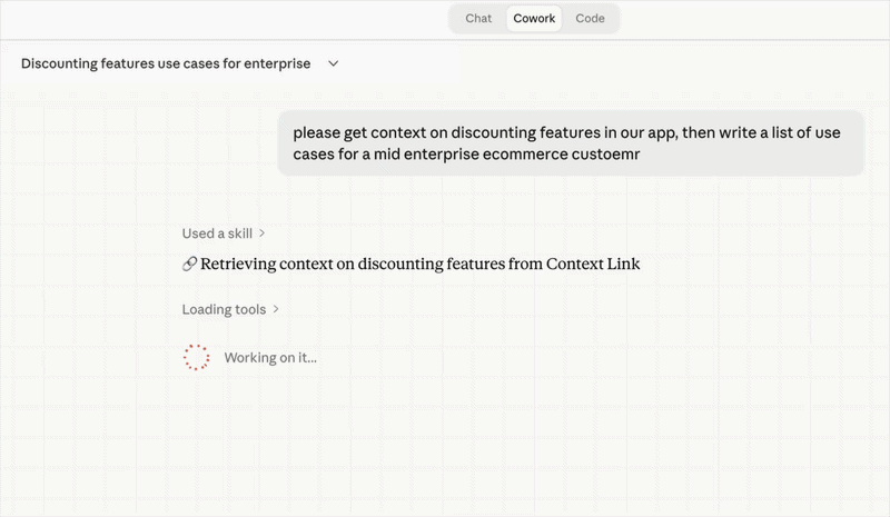 Getting context in Claude